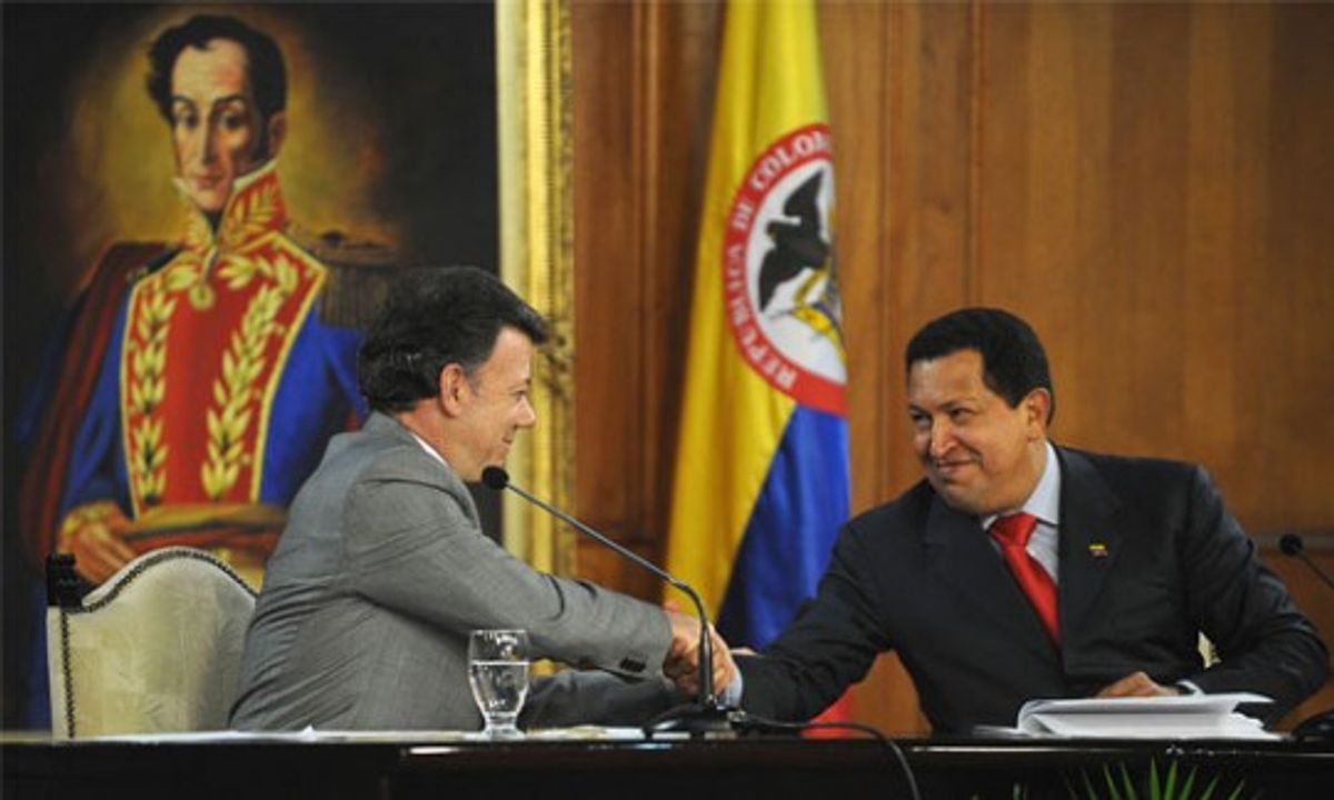 Santos y Timochenko reconocen importancia de Chávez en proceso de paz