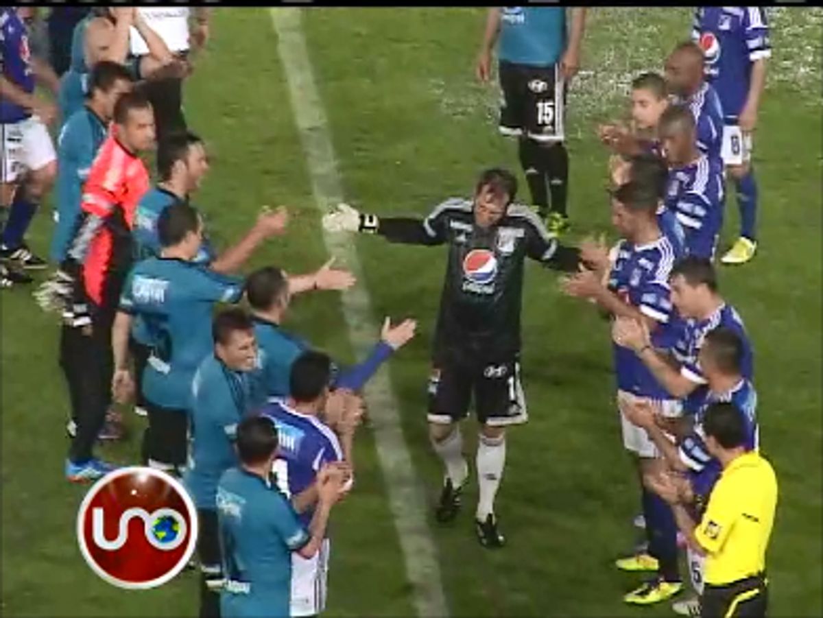 Burguez se despidió de los hinchas de Millonarios