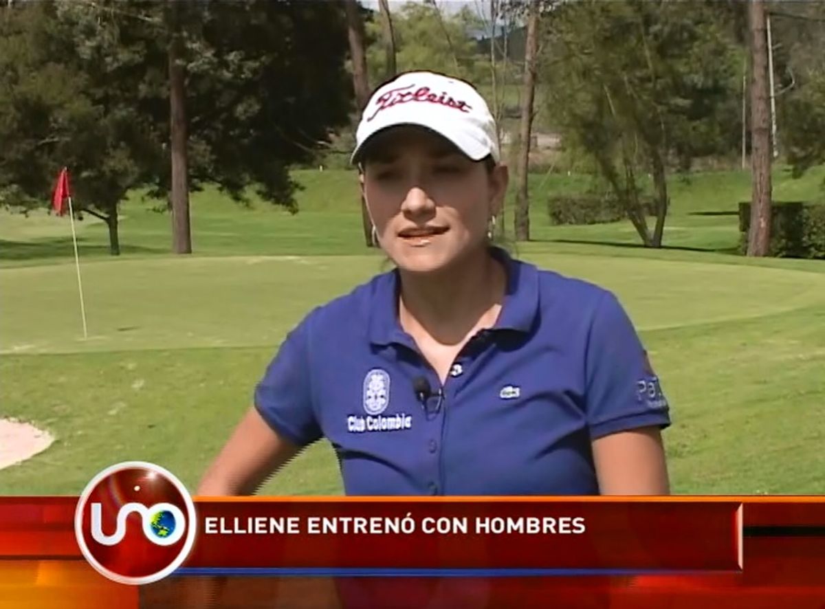Elliene, la golfista que entrenó con hombres