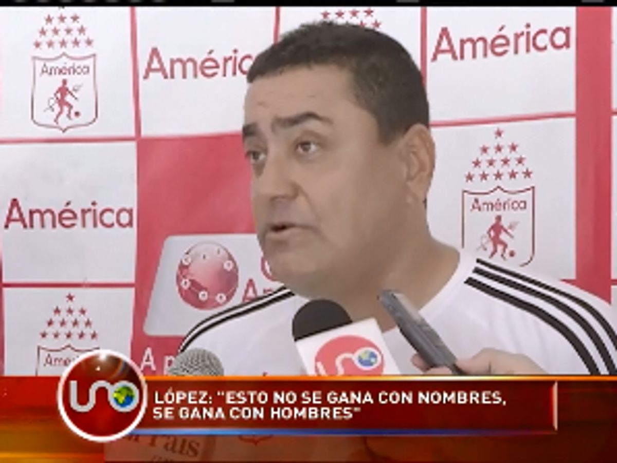 “El fútbol no se gana con nombres, se gana con hombres”: López