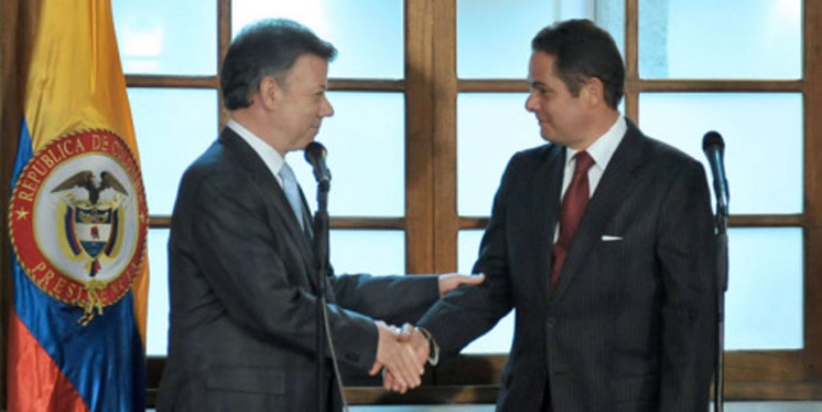 Juan Manuel Santos anunció a Germán Vargas Lleras como fórmula vicepresidencial
