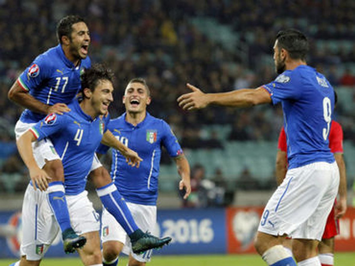 Italia y Belgica clasificaron a la Eurocopa