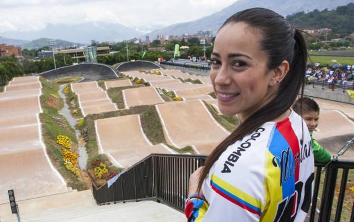 Extranjeros ya entrenan en la pista de BMX de Medellín
