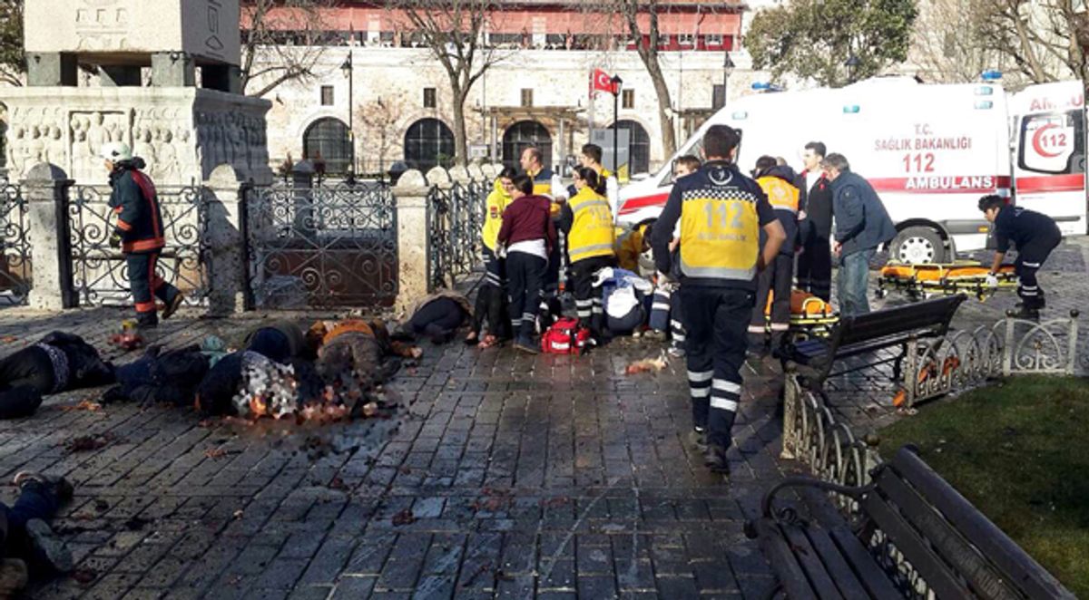 Diez muertos dejó un atentado suicida en un barrio turístico de Estambul