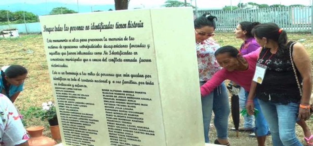 Monumento en Villavicencio a desaparecidos durante conflicto armado