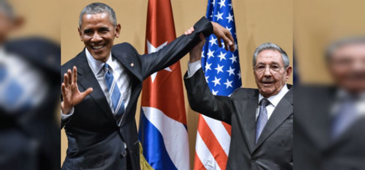 Tensión durante la rueda de prensa de los presidentes de EE.UU. y Cuba