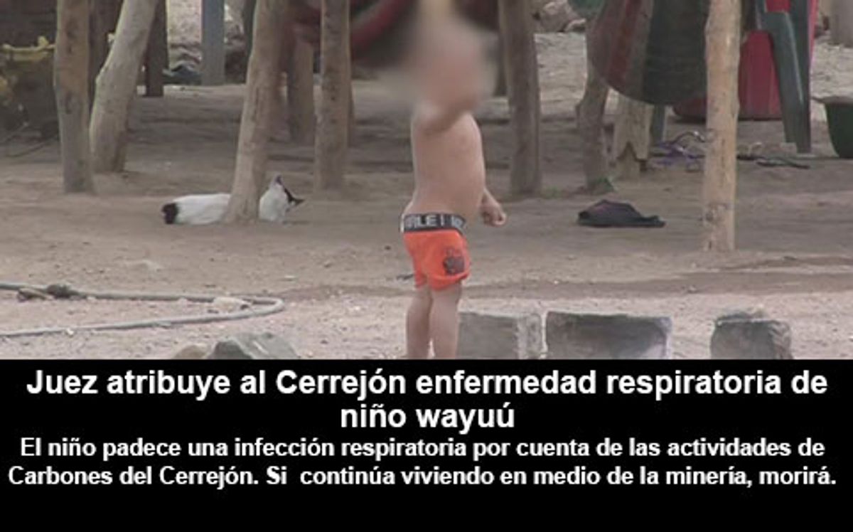 Juez de San Juan del Cesar atribuye al Cerrejón enfermedad respiratoria de niño wayuú