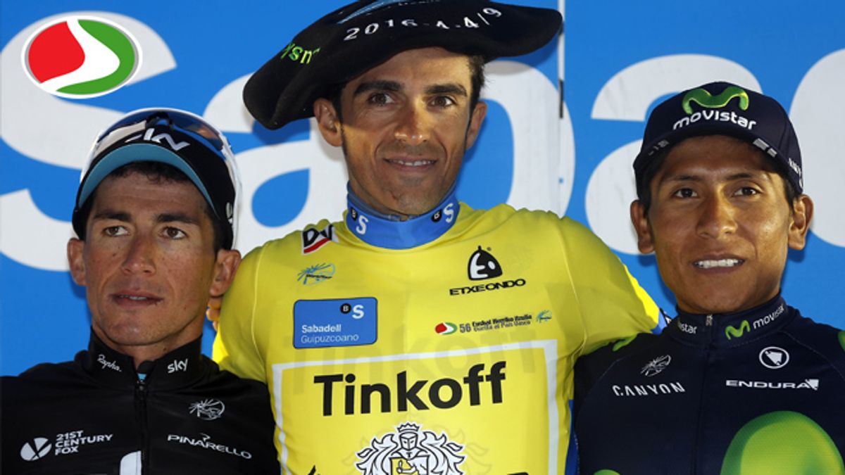 Dos colombianos en el podio de la Vuelta al País Vasco