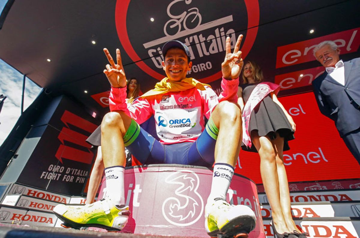 Chaves perdió el liderato en el Giro de Italia
