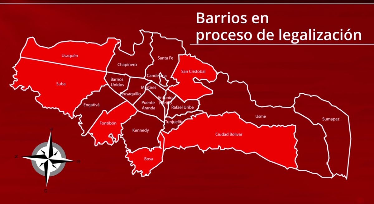 Avanza legalización de 21 barrios ubicados en Bogotá