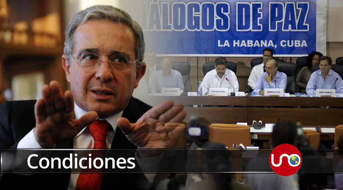 De “inviable” calificaron la propuesta de Uribe de sumarse a diálogos de paz