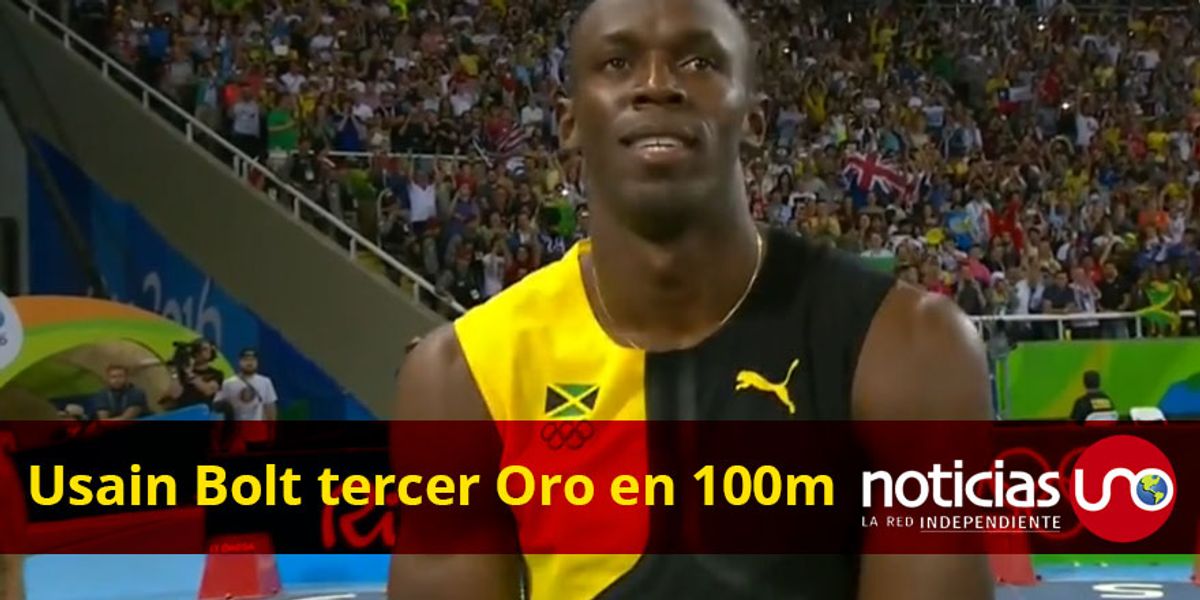 Usain Bolt ganó su tercer oro olímpico consecutivo en los 100 metros planos