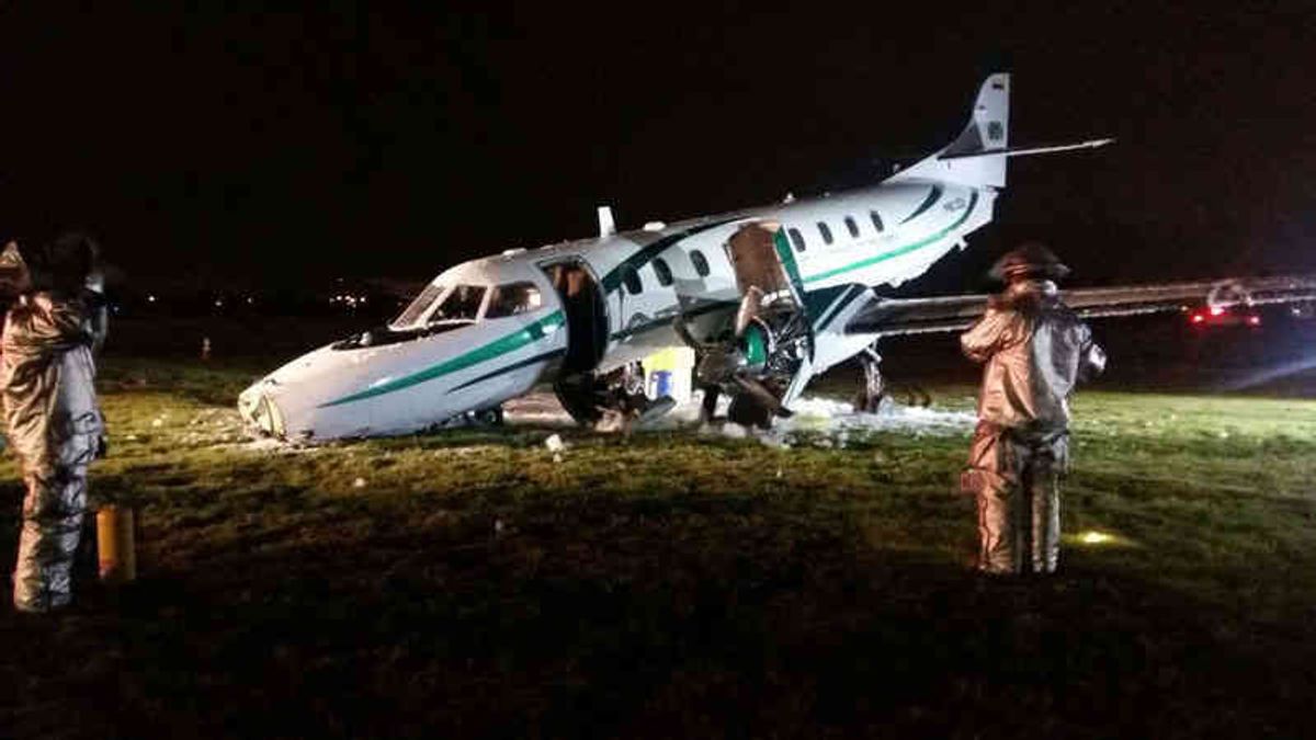 MinInterior admitió el susto que sintió luego del incidente del avión que lo traía a Bogotá