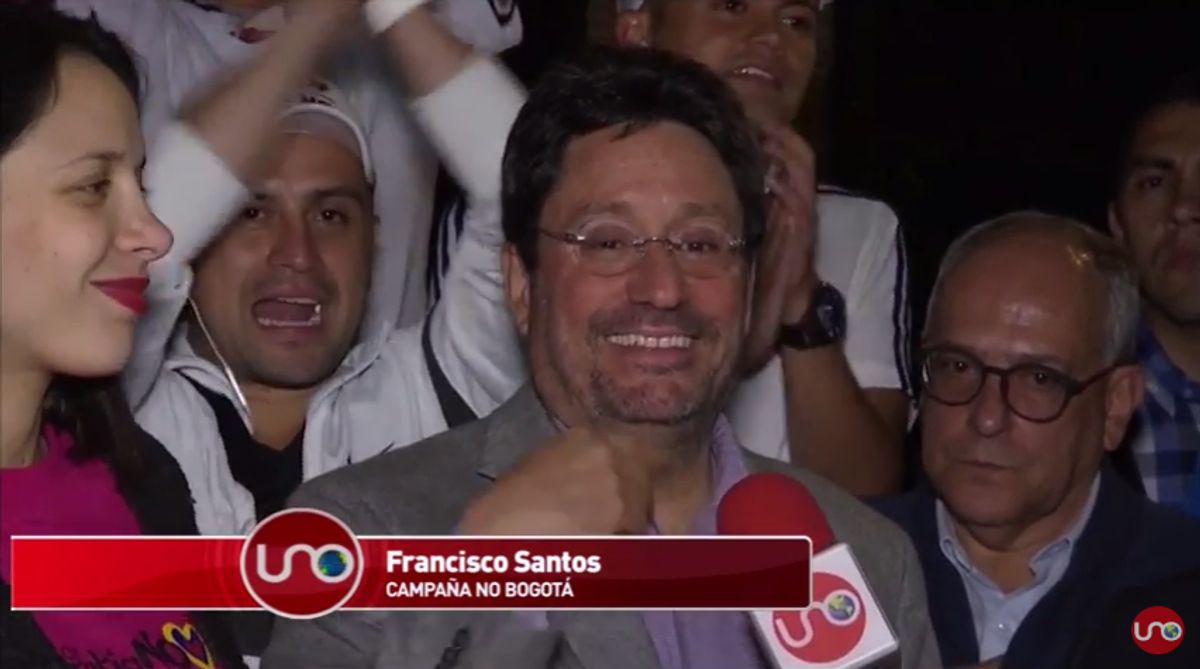 Francisco Santos felicitó al Presidente y a Iván Márquez por haber llegado hasta donde llegaron