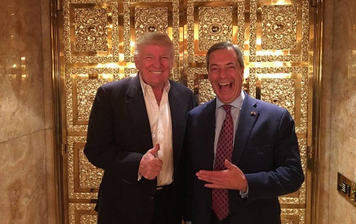 Líderes del Brexit se unen a Trump para sellar la primera alianza económica