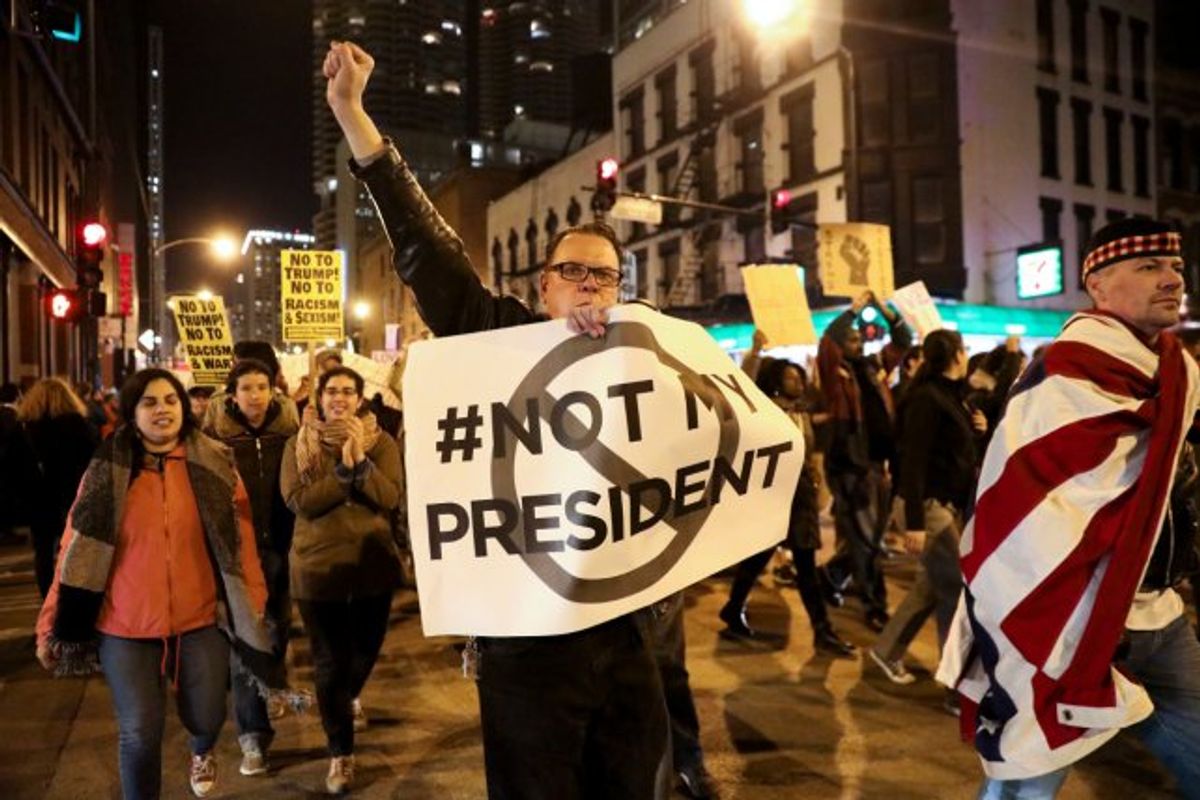 Persisten las manifestaciones en contra de Trump en Estados Unidos
