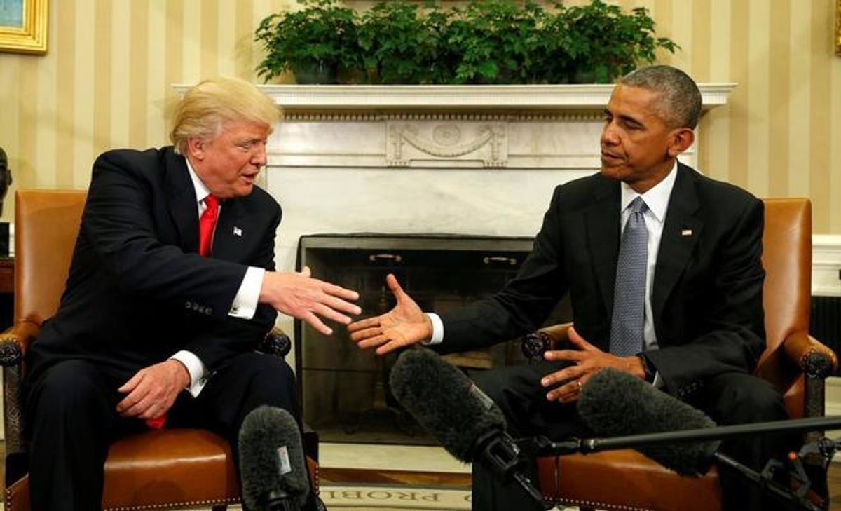 Trump se reúne con Obama en Washington