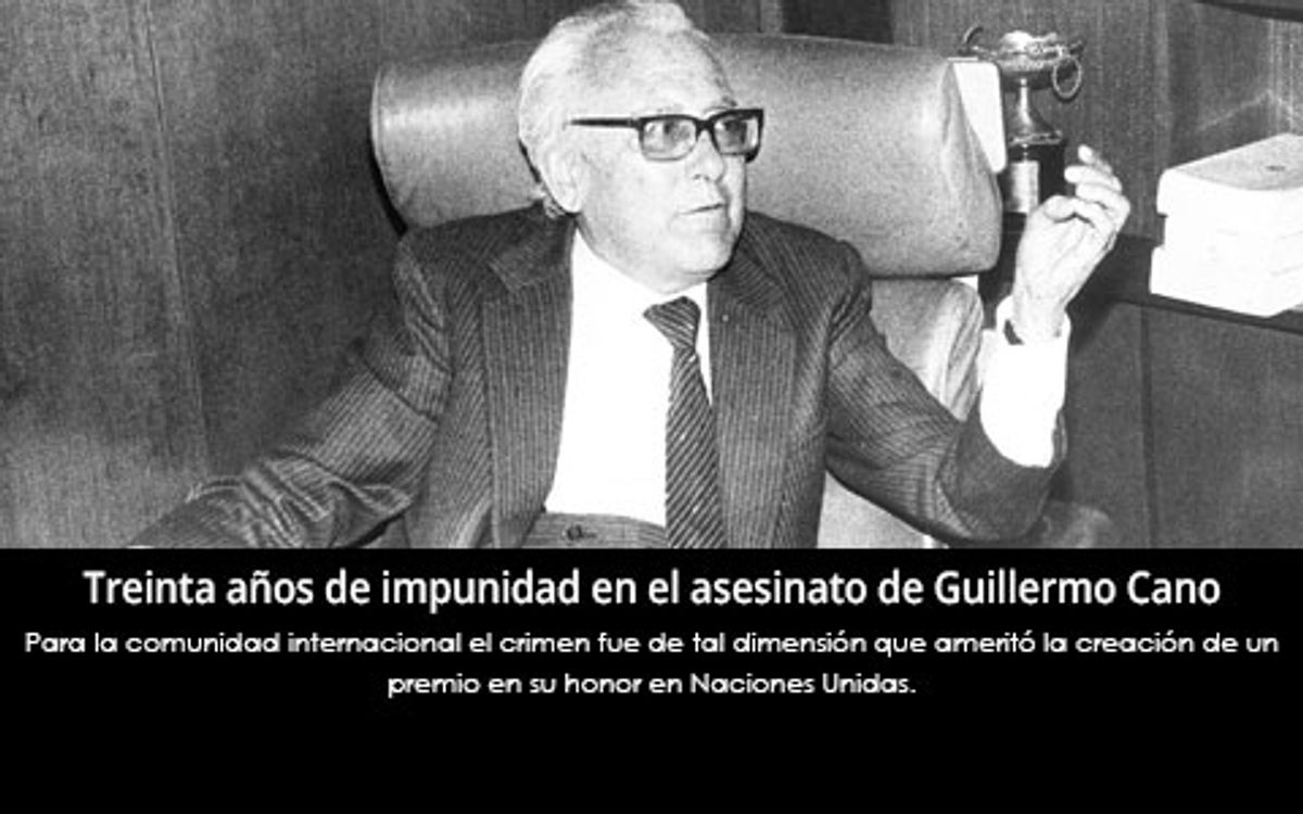 30 años de impunidad en asesinato de Guillermo Cano