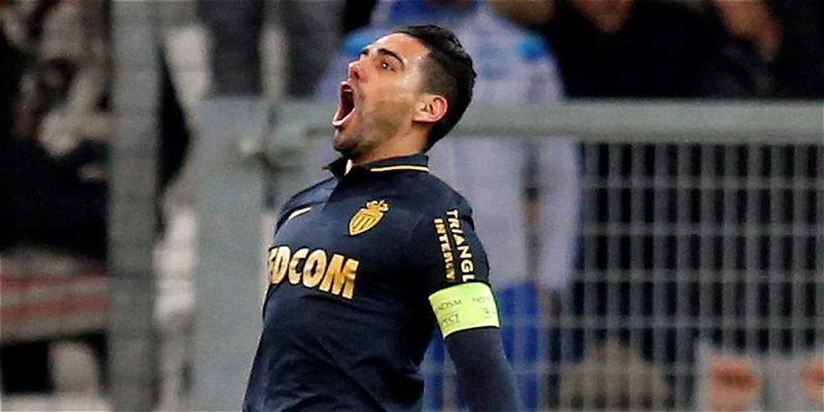 Falcao marcó su gol 12 en la victoria del Mónaco frente a Marsella