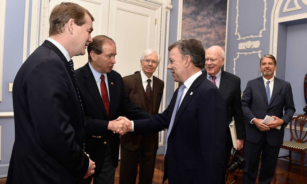 Congresistas de Estados Unidos se reunieron con el presidente Santos