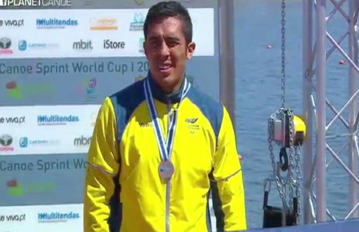 Sergio David Diaz, primer colombiano en ganar medalla en canotaje