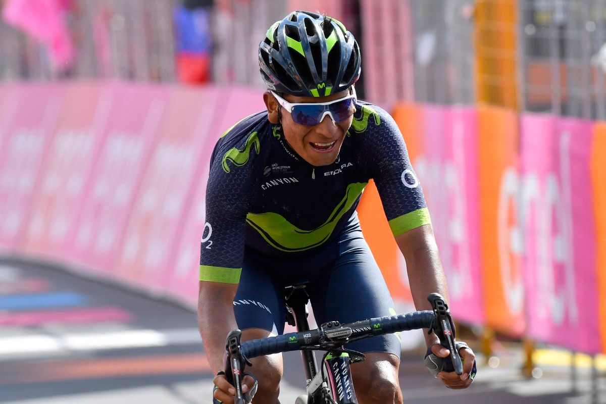 Nairo Quintana quedó tercero en la etapa reina del Giro