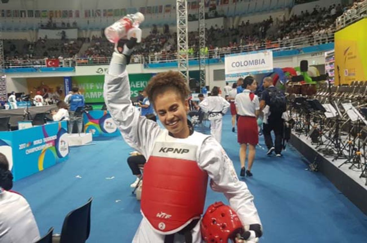 Andrea Ramírez ganó medalla de bronce para Colombia en taekwondo