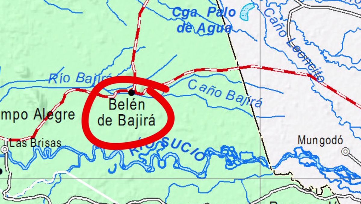Belen de Bajirá está al fin en el mapa