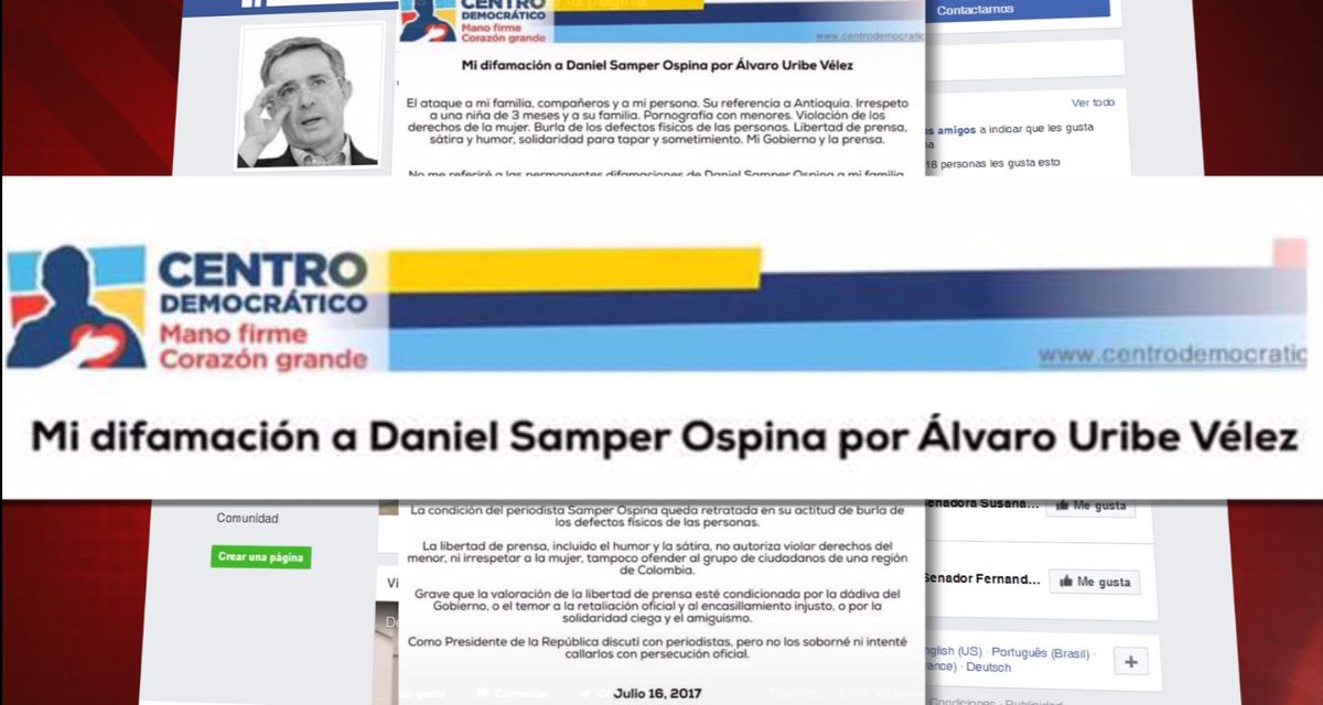 Reacciones al nuevo trino de Álvaro Uribe sobre acusaciones a Daniel Samper