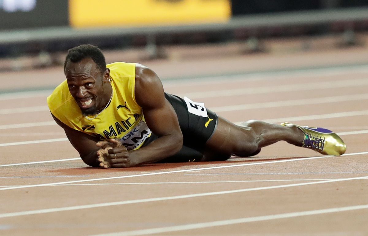 Amargo final: Bolt se lesiona en su última carrera
