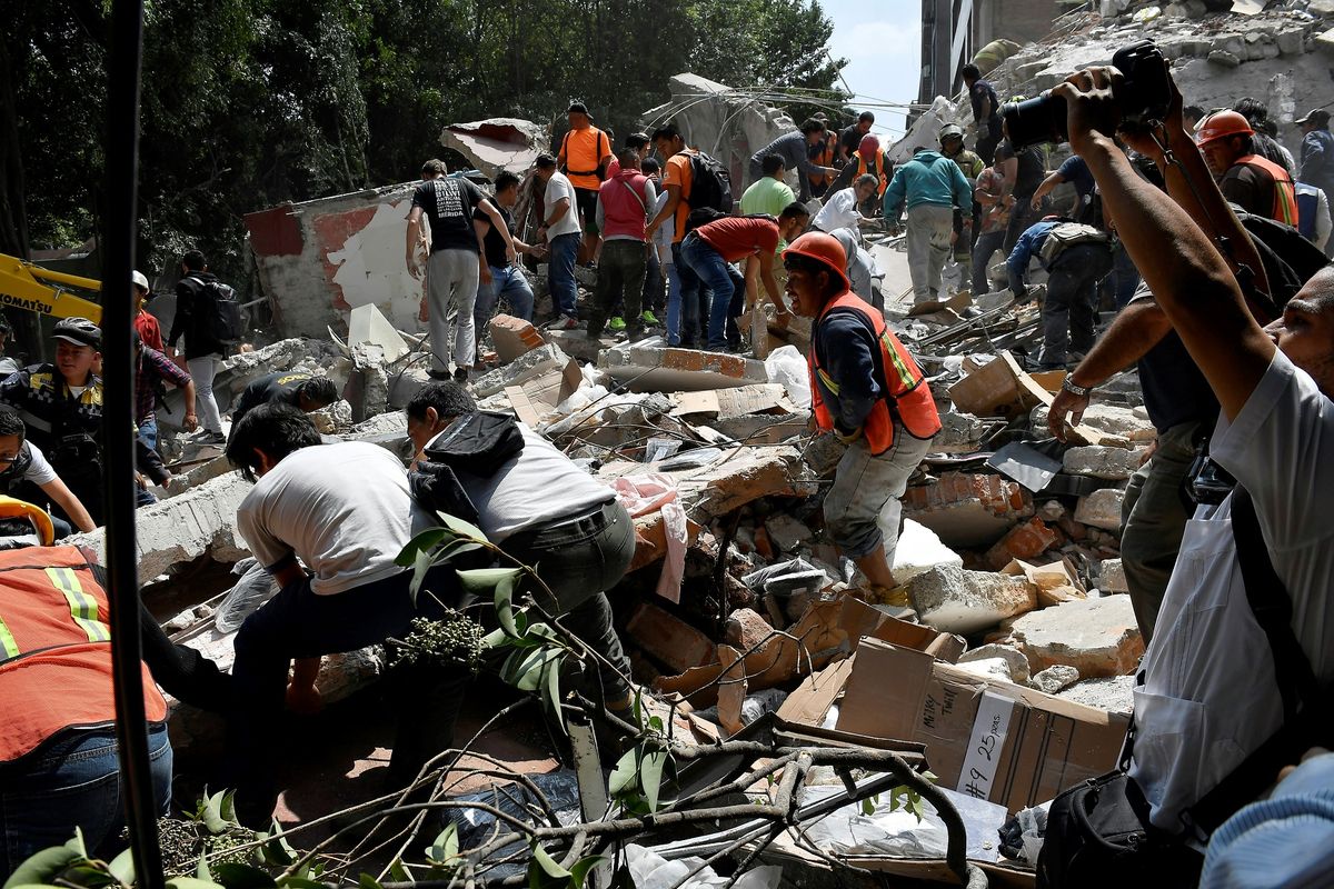 Desolación y destrucción, así luce Ciudad de México tras el terremoto