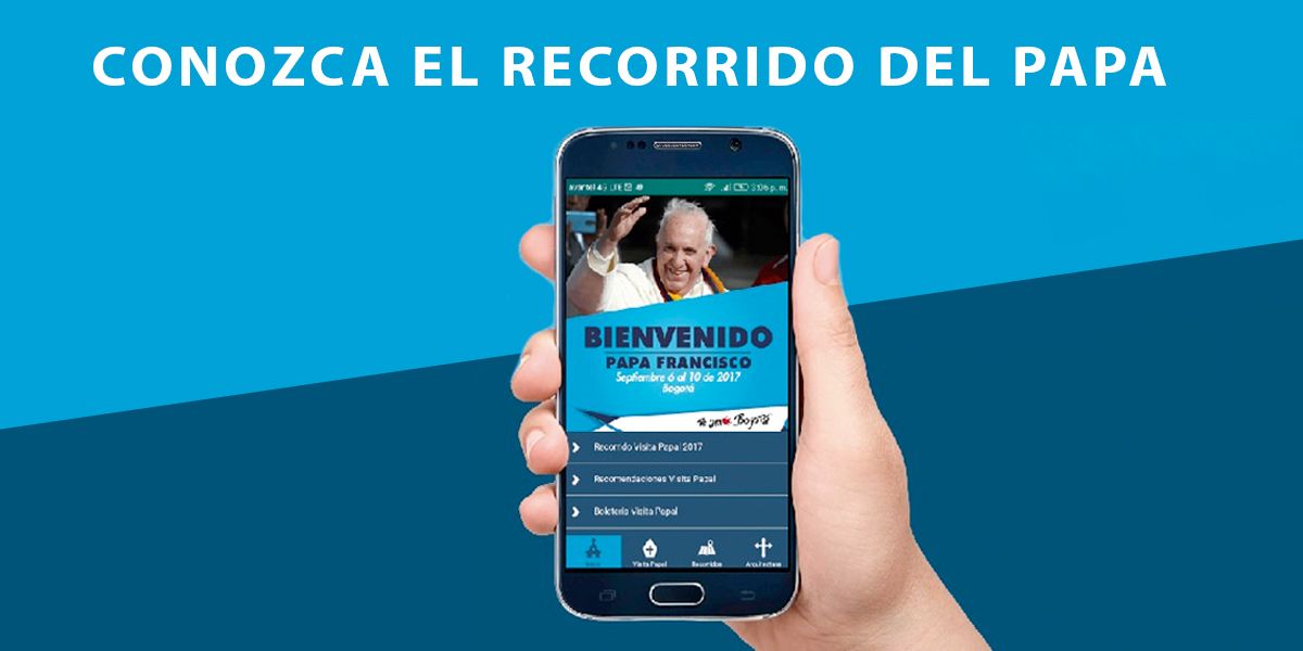 Conozca el recorrido del papa en Bogotá a través de una App