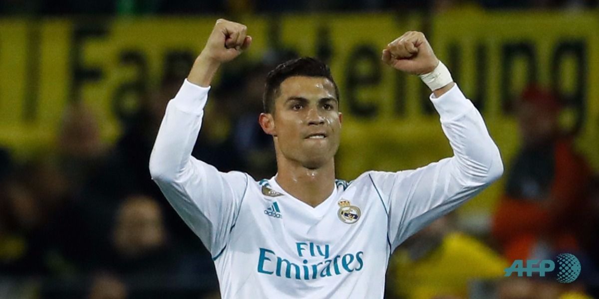 Cristiano Ronaldo marcó un doblete para el Real Madrid - Foto: ODD ANDERSEN / AFP