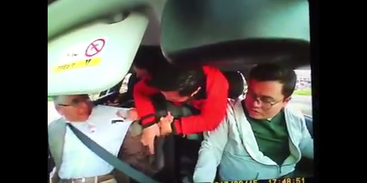 En video quedaron registrados padre e hijo que se enfrentaron a ladrones y evitaron robo de su vehículo
