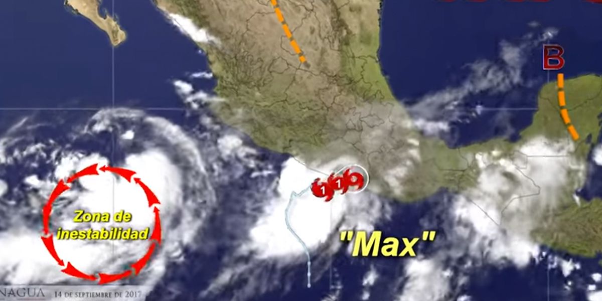 Max se convierte en huracán y se acerca a la costa suroeste mexicana