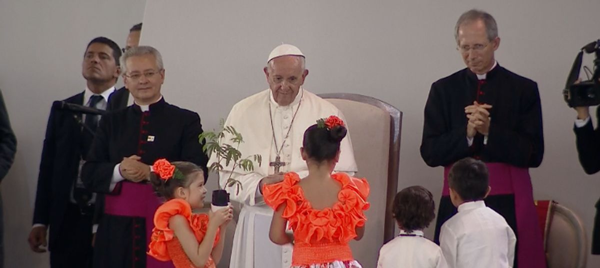 La emotiva ceremonia de Reconciliación Nacional del Papa Francisco