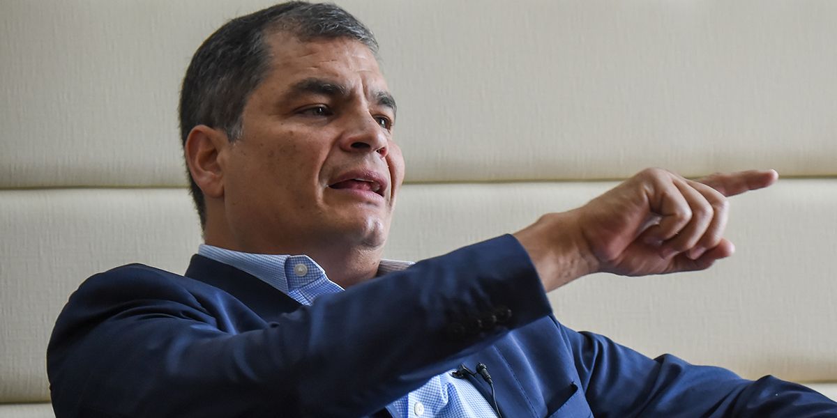 ‘A los elenos no les queda más remedio que llegar a un acuerdo’: Rafael Correa