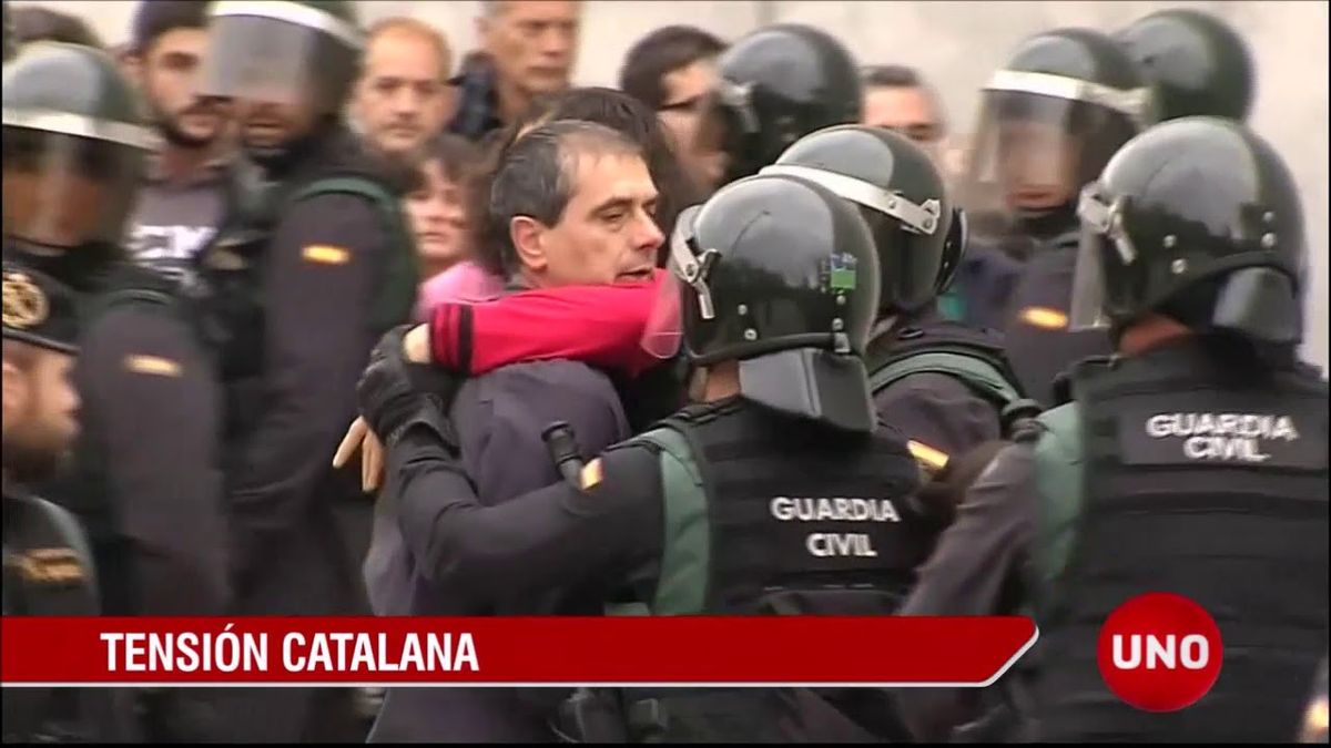 800 lesionados en jornada separatista de Cataluña