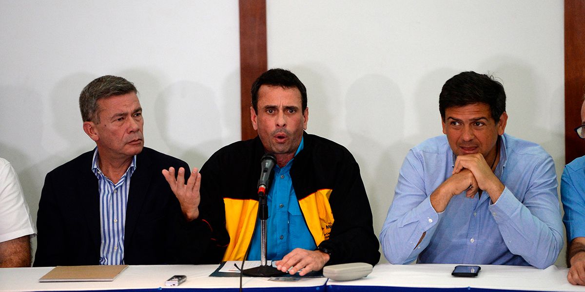 Partido del opositor Capriles no participará en presidenciales ‘fraudulentas’