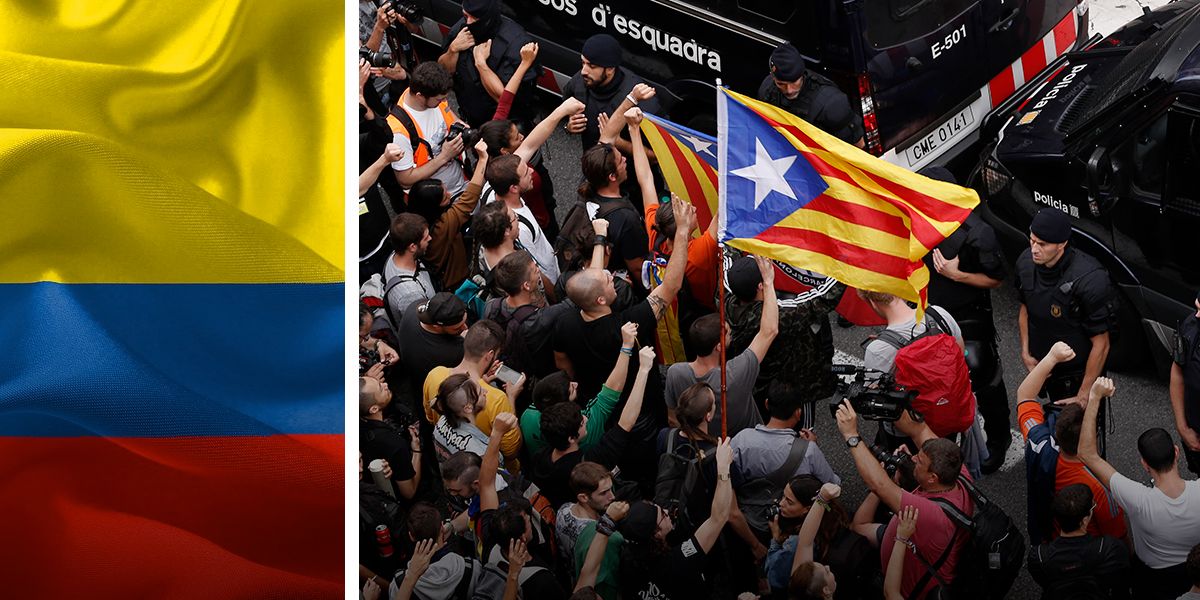 Gobierno colombiano lamenta hechos violentos en Cataluña, España  