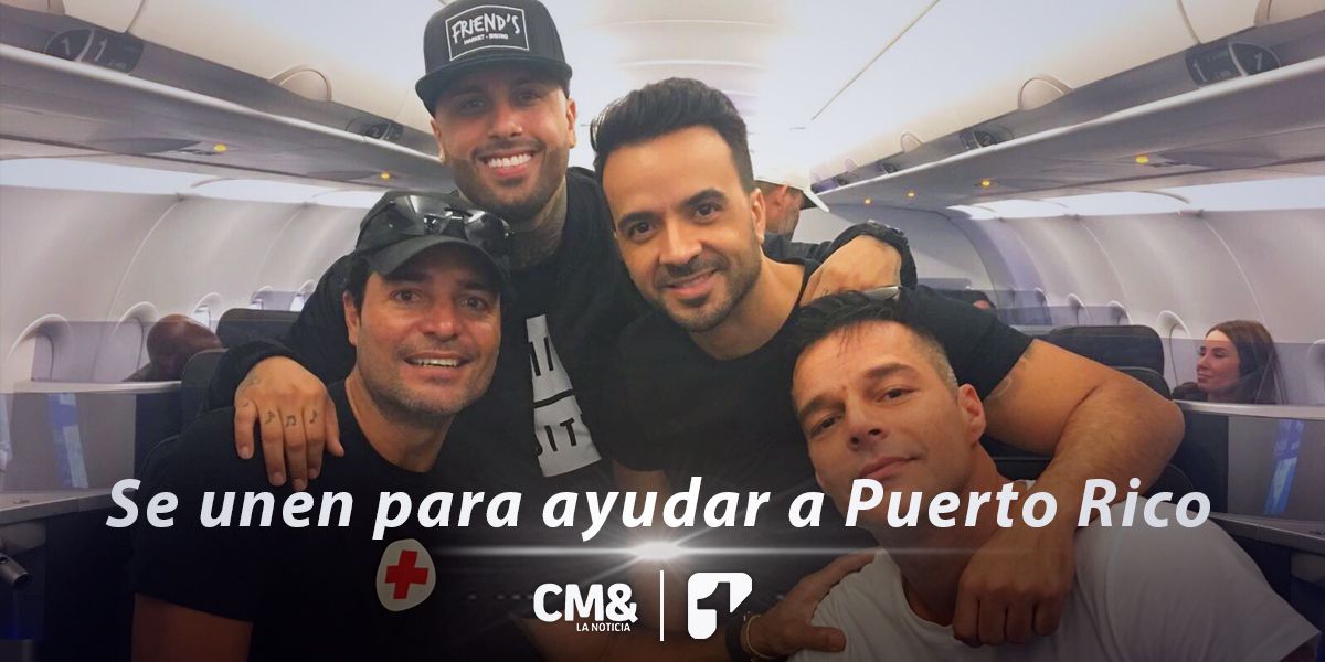 Ricky Martin, Luis Fonsi, Chayanne y Nicky Jam se unen para ayudar a Puerto Rico