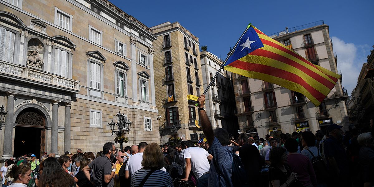 Protestas en Cataluña contra encarcelamiento de líderes independentistas