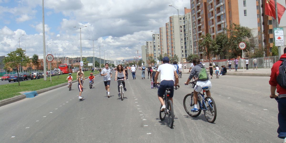 Bogotá contará con 3,7 kilómetros adicionales de ciclovía dominical