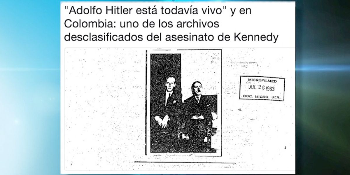 ¿Adolfo Hitler estuvo en Colombia?