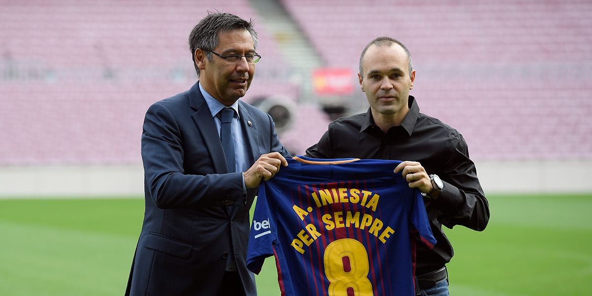 Barcelona renueva contrato de Iniesta ‘de por vida’