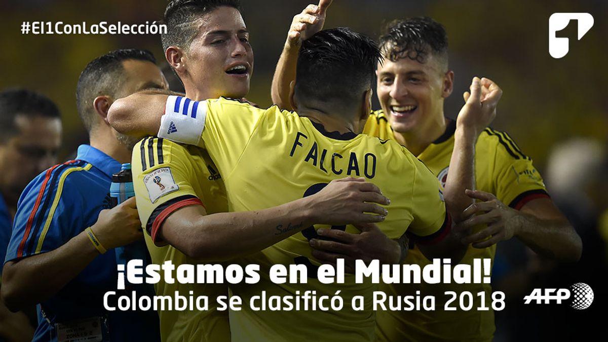 ¡Colombia empató con Perú y se clasificó al Mundial de Rusia 2018!