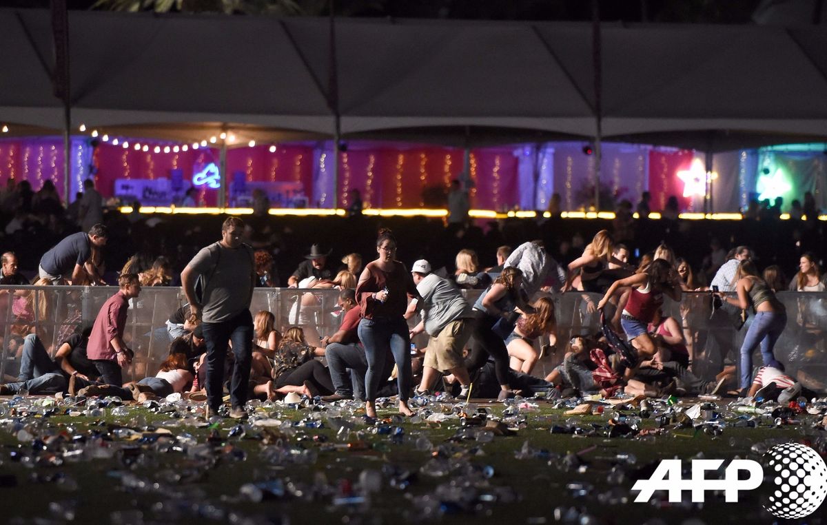 Los impactantes vídeos registrados durante el atentado en Las Vegas