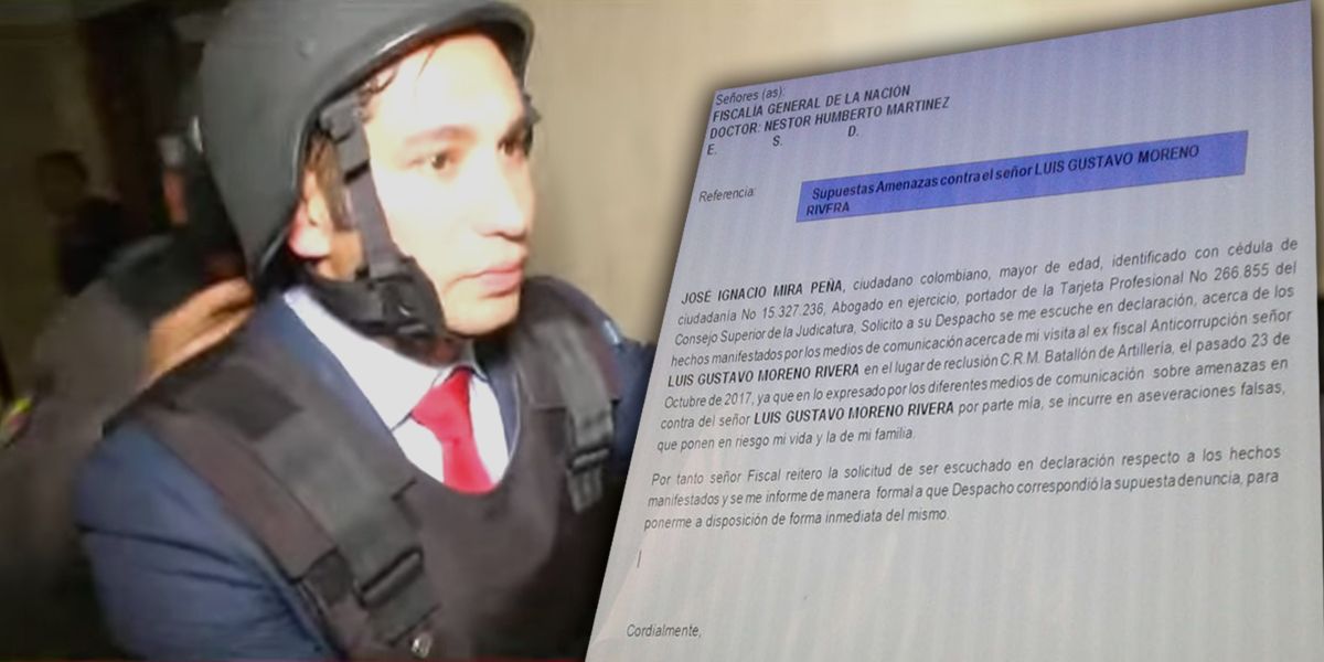 Abogado Ignacio Mira niega amenazas contra exfiscal Moreno