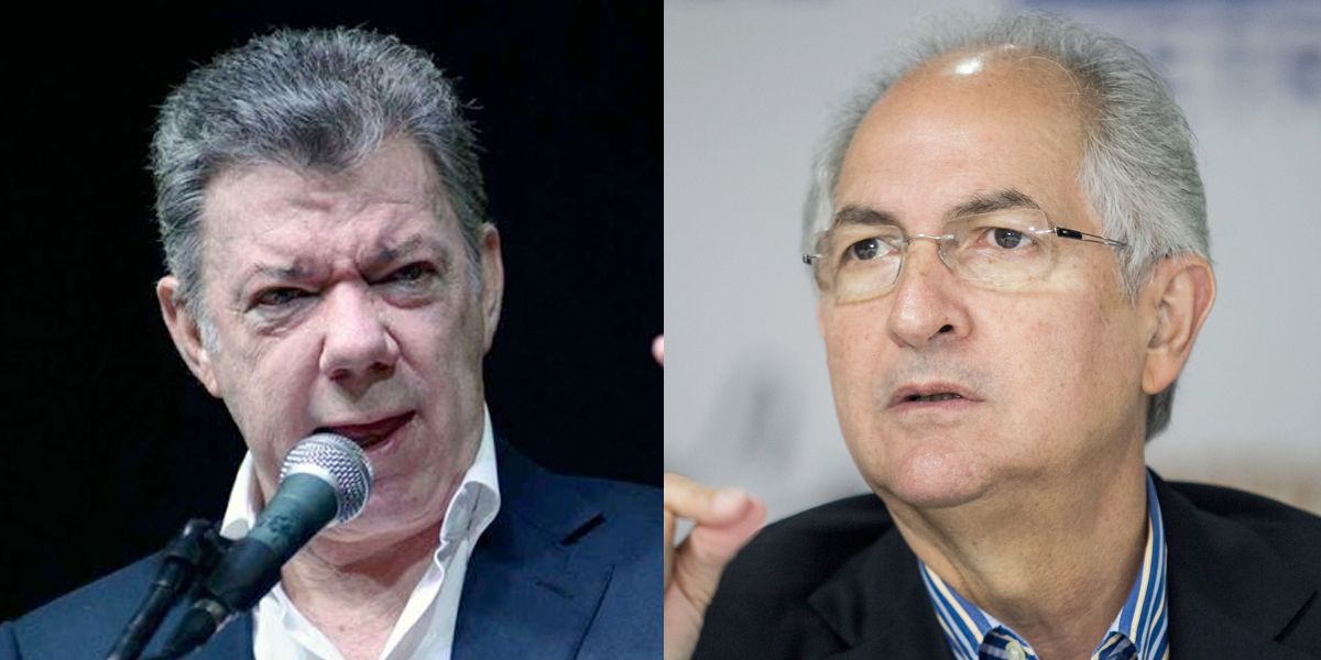 Presidente Santos expresa respaldo a Antonio Ledezma