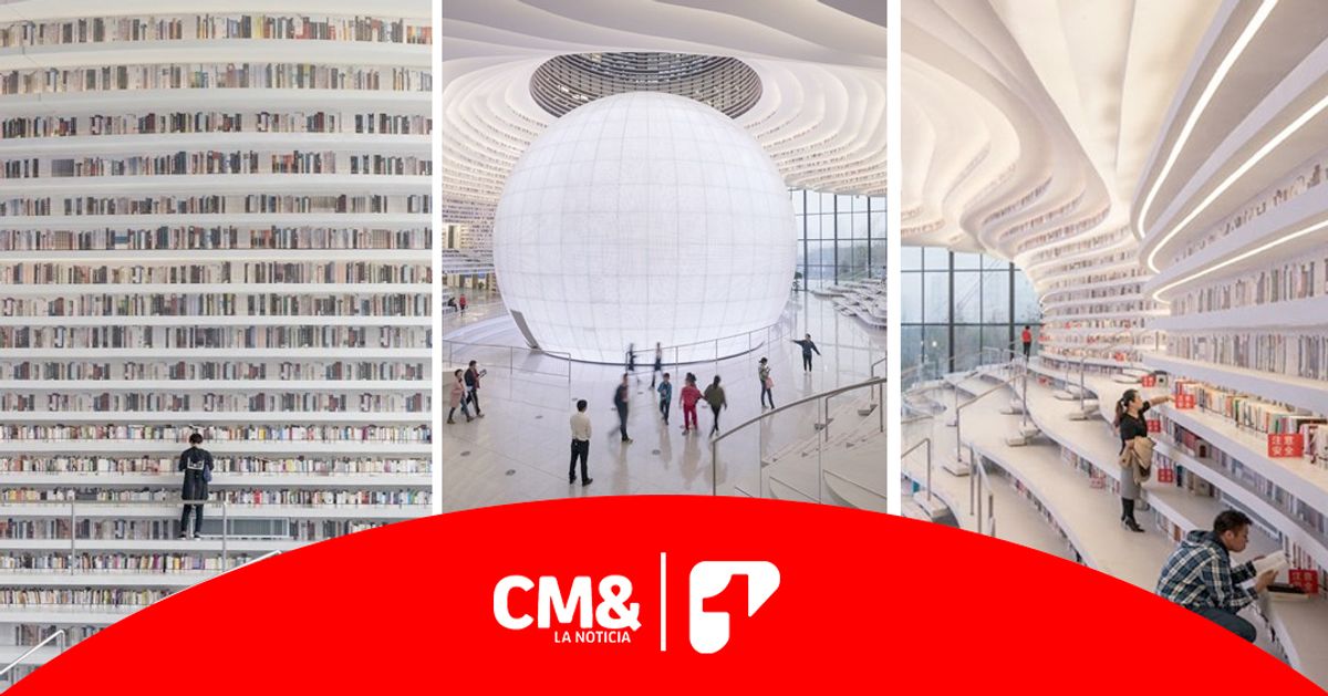 Inauguran biblioteca futurista en China y su diseño causa sensación en Internet